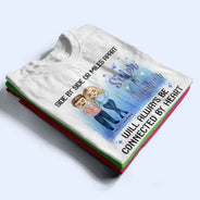Le lien entre frères et sœurs ne se brise jamais ! Cadeau pour frères et sœurs et meilleurs amis ! T-shirt personnalisé