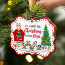 Just A Girl Who Loves Pets Christmas Cat Dog - Christmas Gift For Pet Lovers - Personalized Custom Wooden Ornament