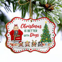 Just A Girl Who Loves Pets Christmas Cat Dog - Christmas Gift For Pet Lovers - Personalized Custom Wooden Ornament