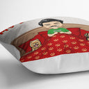 Dog Cat Lovers Stay In Bed Cuddle With Pet - Gift For Pet Owners - Personalized Custom Pillow