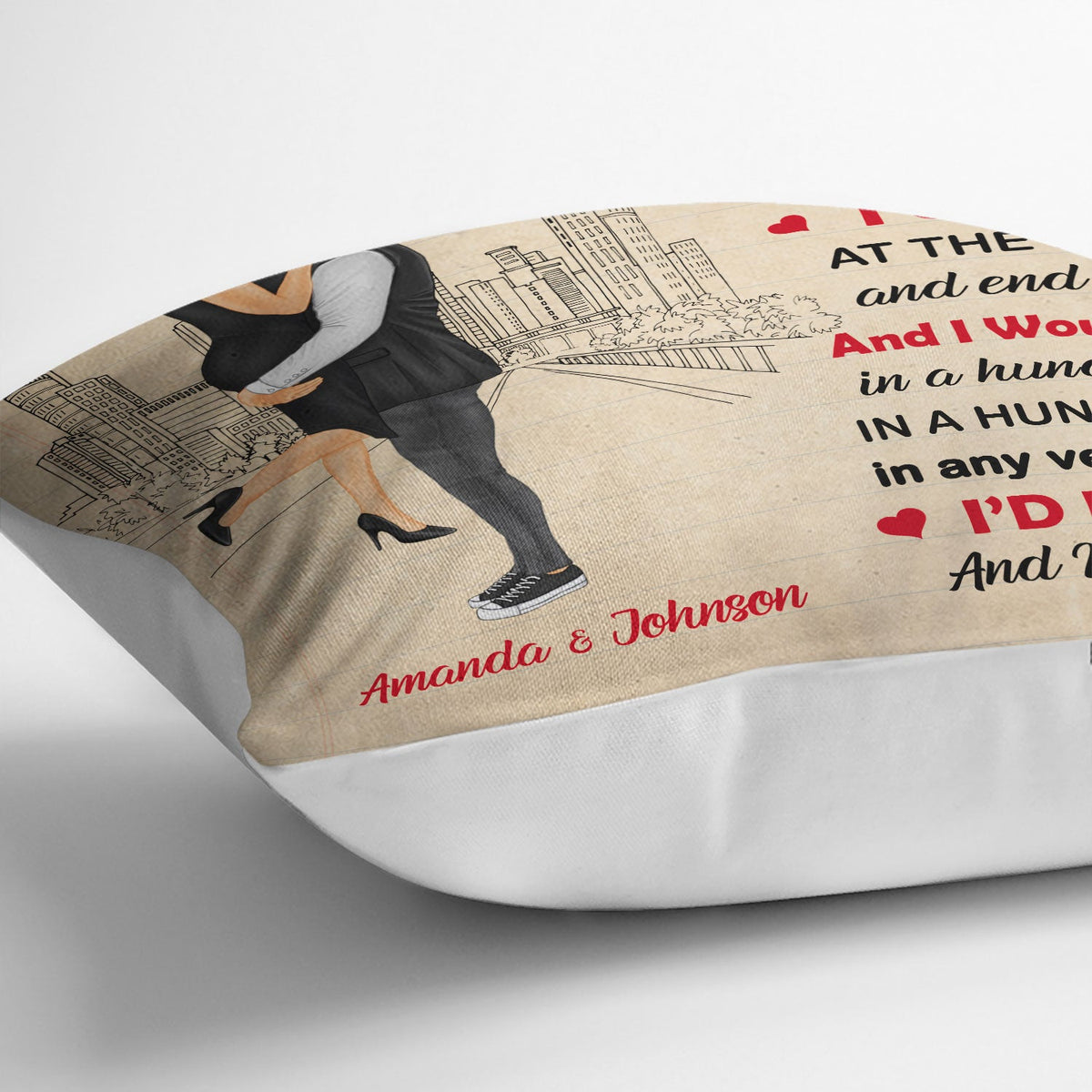 Family Couple The Day I Met You - Anniversary, Birthday Gift For Spouse, Lover, Husband, Wife, Boyfriend, Girlfriend, Married Couples - Personalized Custom Pillow