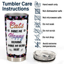 Pet Lover My Life Is Ruled By Dogs And Cats - Gift For Dog & Cat Lovers - Personalized Custom Tumbler