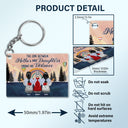 The Love Between Mother Daughters - Gift For Mother Daughter - Personalized Custom Acrylic Keychain