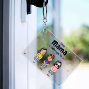This Grandma Belongs To - Gift For Grandma, Mom - Personalized Custom Acrylic Keychain