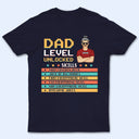 Dad Level Unlocked - Gift For Dad - Personalized Custom T Shirt