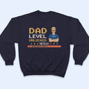 Dad Level Unlocked - Gift For Dad - Personalized Custom T Shirt