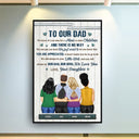 The Love Between Father & Daughter - Gift For Father, Grandpa - Personalized Custom Poster