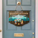 A Certified Happy Camper Area - Gift For Camping Lover - Personalized Custom Shaped Wood Sign