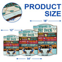 Proudly Serving Time Here Is Well Wasted - Lake House, Pool House Decor - Personalized Custom Shaped Wood Sign