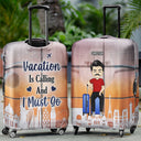 Just A Girl Who Loves Traveling - Gift For Travel Lovers - Personalized Custom Luggage Cover