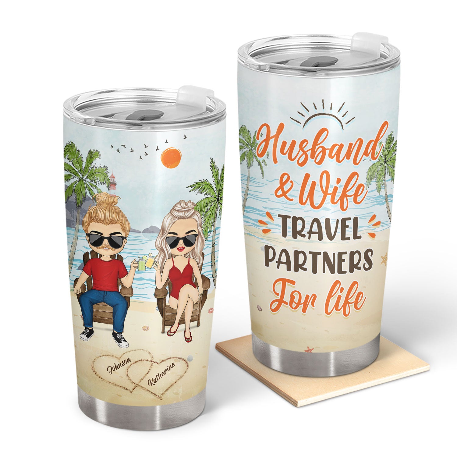 Together Since You And Me We Got This - Gift For Couples - Personalized Custom Tumbler