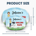 Grilling Plate Awesome BBQ - Gift For Yourself, Gift For Man - Personalized Custom Plate