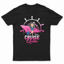 Reine des croisières - Cadeau d'anniversaire, de voyage et de croisière pour les amoureux de la plage et les voyageurs - T-shirt personnalisé