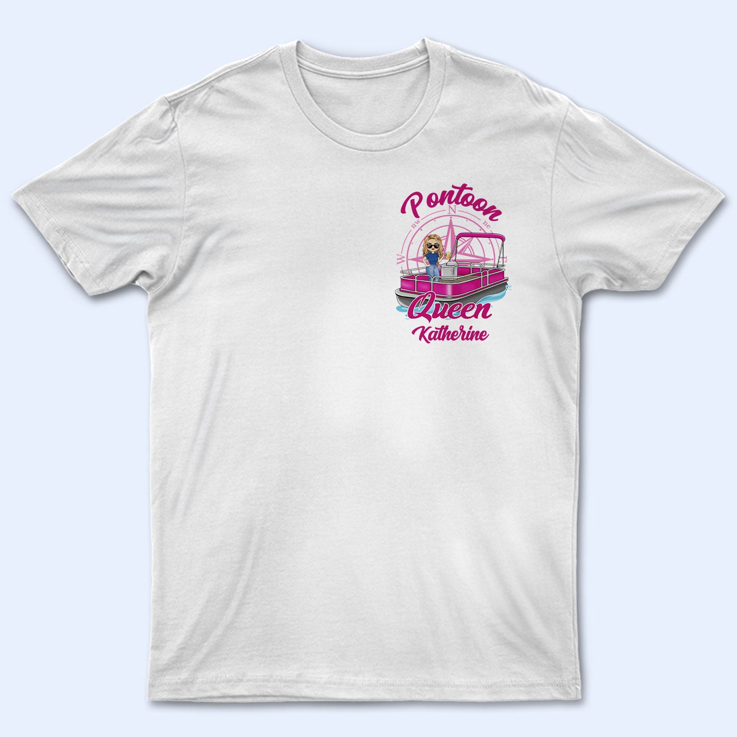 Pontoon Boat Queen - Gift For Pontoon Queen Pontoon Owner - Personalized T Shirt