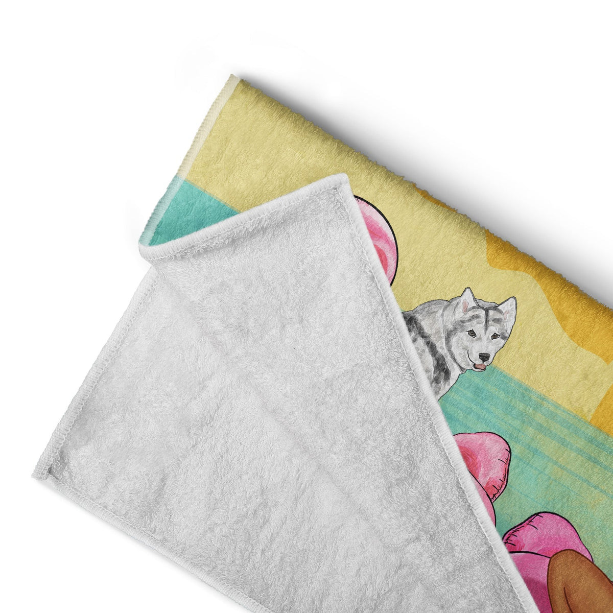 Et elle vécut heureuse pour toujours - Cadeau d'anniversaire pour les amoureux de la plage et des voyages - Serviette de plage personnalisée