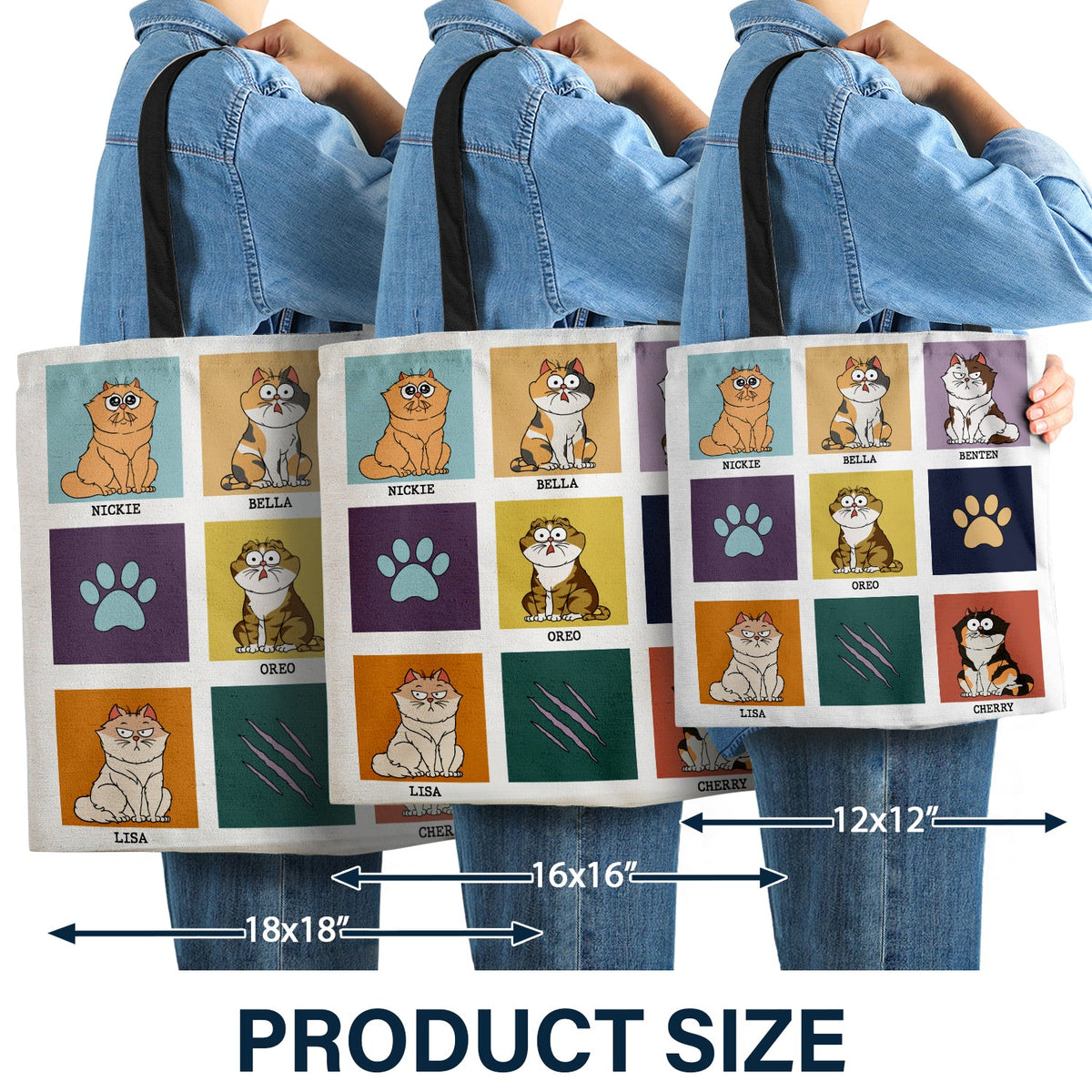 Life Is Better With Cat - Gift For Cat Lovers - Personalized Zippered Canvas Bag