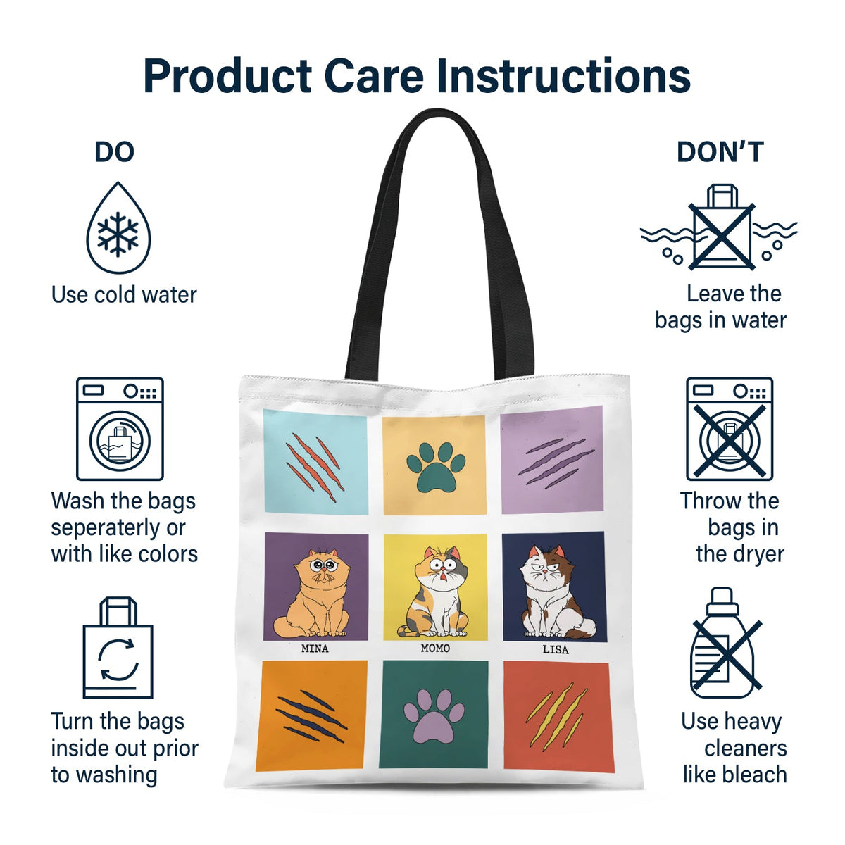 Life Is Better With Cat - Gift For Cat Lovers - Personalized Zippered Canvas Bag