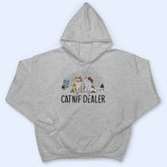 Vendeur d'herbe à chat - Cadeau pour les amoureux des chats - T-shirt personnalisé