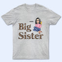 Big Sister Little Sister Title Pattern - Matching Sibling Sister Brother Gift - Personalized T Shirt