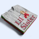 Big Sister Little Sister Title Pattern - Matching Sibling Sister Brother Gift - Personalized T Shirt