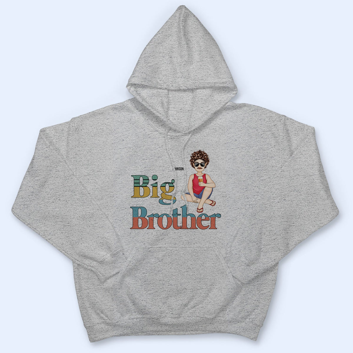 Big Sister Little Sister Title Pattern - Matching Sibling Sister Brother Gift - Personalized T Shirt