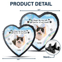 Custom Photo No Longer By My Side Forever In Our Heart - Dog Cat Pet Memorial Gift - Personalized Heart Memorial Garden Stone