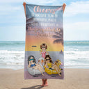 Cheers To Another Year Of Wonderful Place - Gift For Besties - Personalized Beach Towel