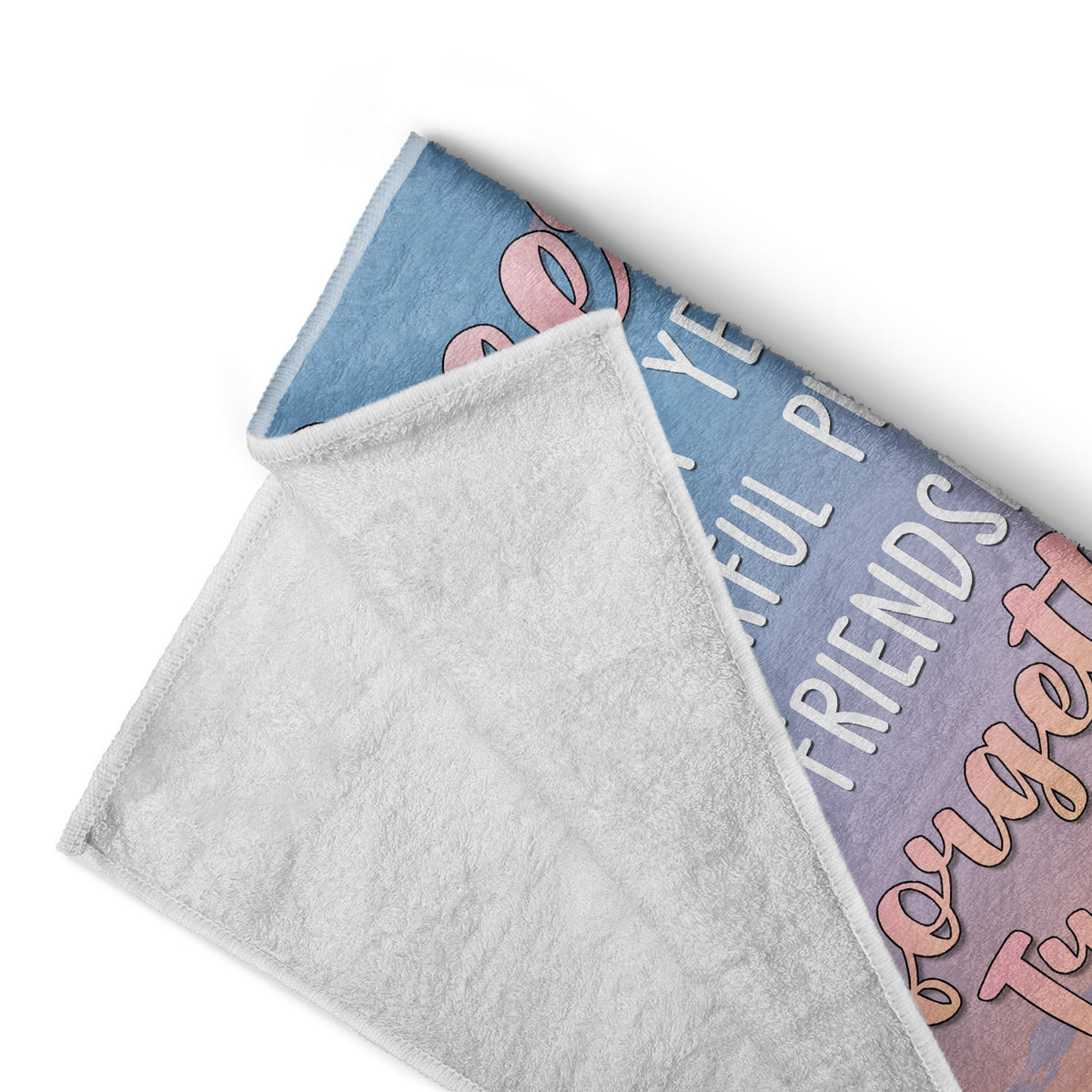 Cheers To Another Year Of Wonderful Place - Gift For Besties - Personalized Beach Towel