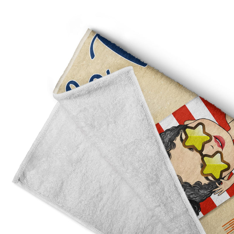 Girls Trip - Gift For Besties - Personalized Beach Towel