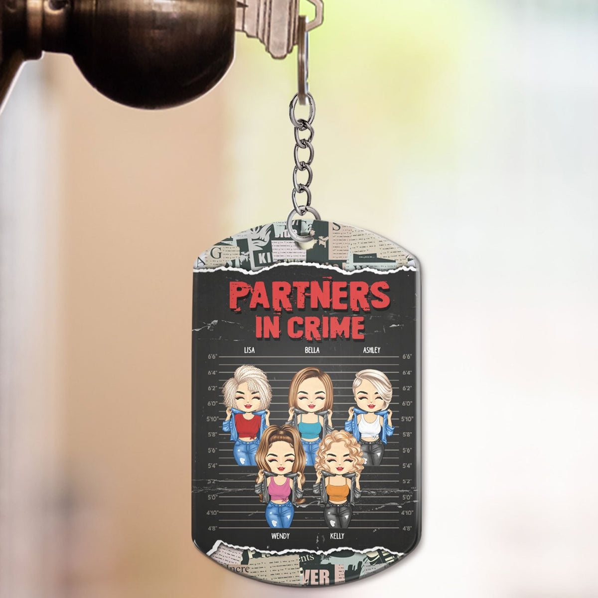 I Don't Speak English - Gift For Besties, Sisters - Personalized Aluminum Keychain