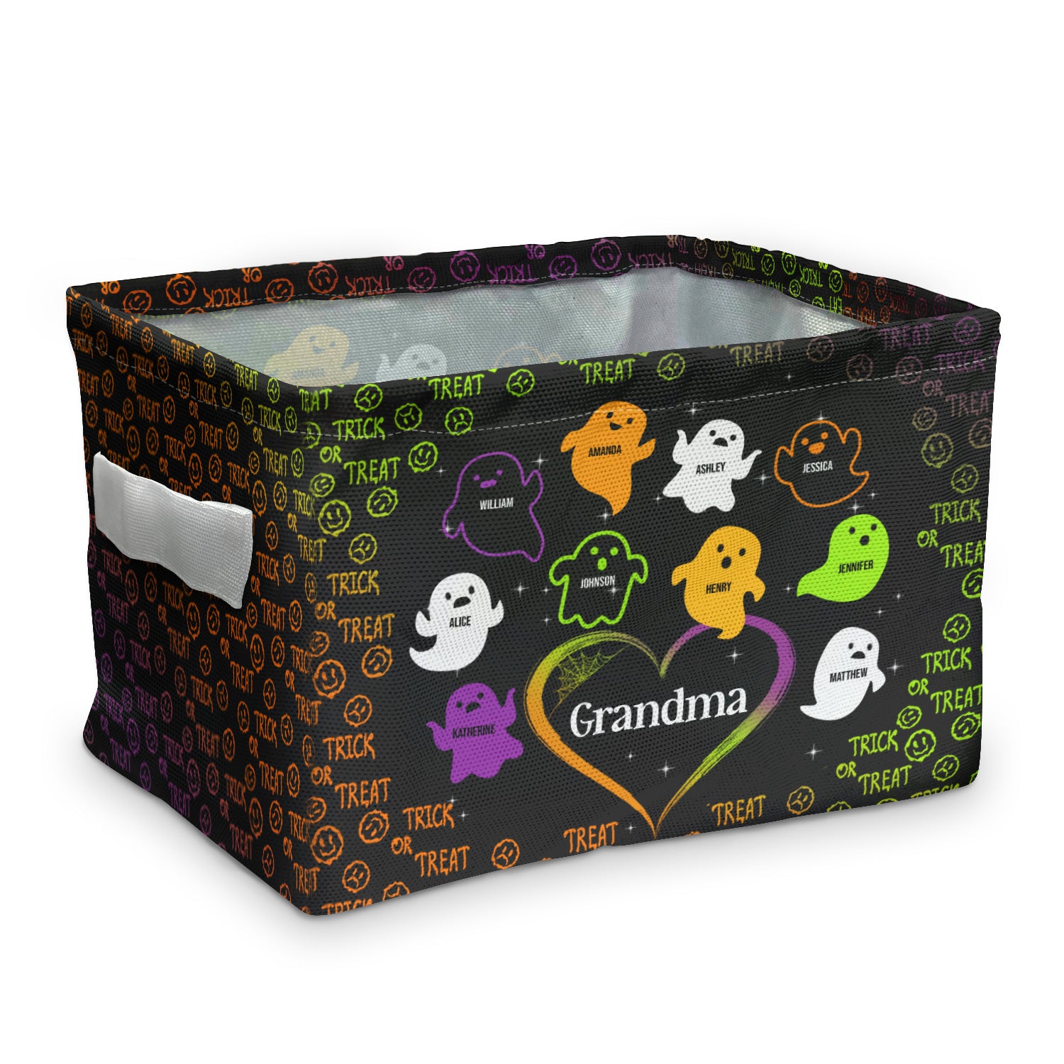 Grandma Trick Treat - Gift For Grandma - Personalized Storage Box