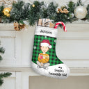 Santa's Favourite Kid - Christmas Gift For Grandkids, Children, Grandma, Grandpa - Personalized Christmas Stocking
