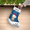 Santa's Favourite Kid - Christmas Gift For Grandkids, Children, Grandma, Grandpa - Personalized Christmas Stocking