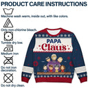 Grandpa Claus - Christmas Gift For Grandpa, Dad - Personalized Unisex Ugly Sweater
