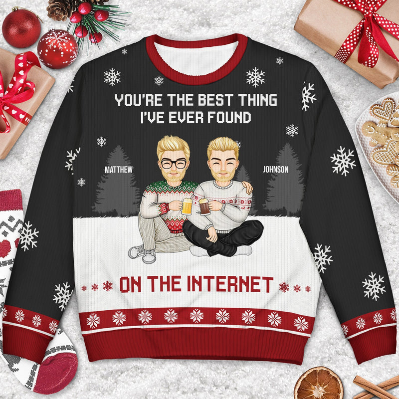 You Are My Favourite By Far - Gift For Couples - Personalized Unisex Ugly Sweater