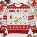 Santa Paws - Christmas Gift For Dog Cat Lovers - Personalized Unisex Ugly Sweater