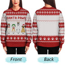Santa Paws - Christmas Gift For Dog Cat Lovers - Personalized Unisex Ugly Sweater