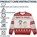 Santa Paws - Christmas Gift For Dog Cat Lovers - Personalized Unisex Ugly Sweater
