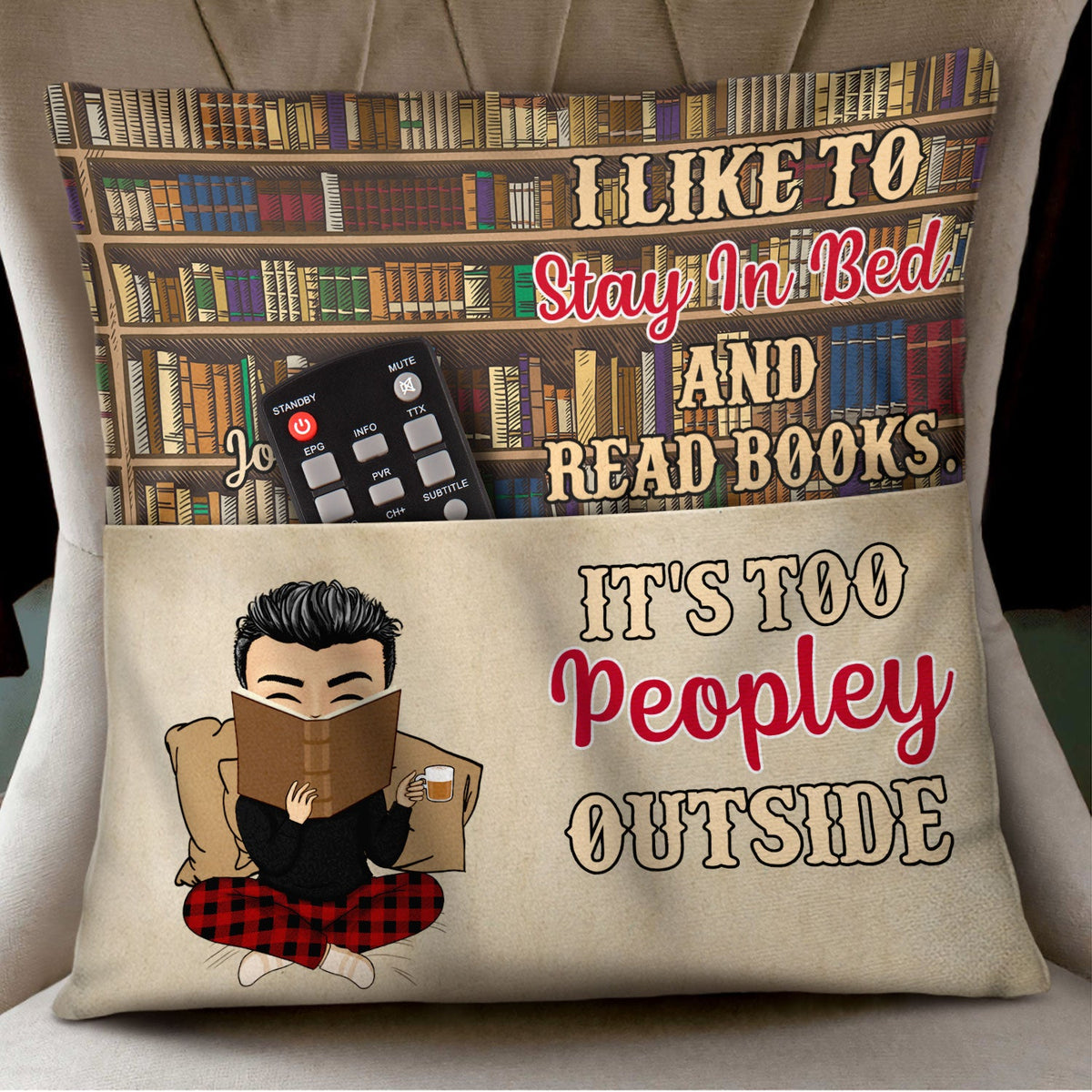 Reading Just A Girl Boy Who Loves Books - Gift For Book Lovers - Perso ...