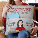 Family Grandparents Reserved For Grandpa - Gift For Family - Personalized Pocket Pillow