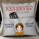 Family Grandparents Reserved For Grandpa - Gift For Family - Personalized Pocket Pillow