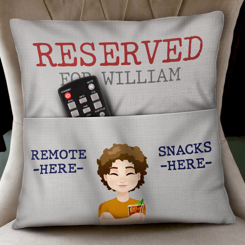 Family Grandparents Reserved For Grandpa - Gift For Family - Personalized Pocket Pillow