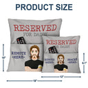 Family Grandparents Reserved For Grandpa - Gift For Family - Personalized Pocket Pillow