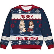 Joyeux Noël entre amis ! Cadeau de Noël pour vos amis ! Pull moche unisexe personnalisé
