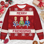Joyeux Noël entre amis ! Cadeau de Noël pour vos amis ! Pull moche unisexe personnalisé