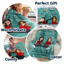 Filled This Blanket With Hugs And Love - Gift For Sisters, Siblings - Personalized Fleece Blanket