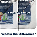 Hugs From Heaven Memorial - Sympathy Gift To Comfort Those Grieving The Loss Of A Loved One - Personalized Fleece Blanket