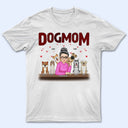 Dog Mom Red Pattern - Gift For Dog Lovers - Personalized Sweatshirt