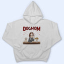 Dog Mom Red Pattern - Gift For Dog Lovers - Personalized Sweatshirt