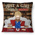 Just A Girl Who Loves Books Bed Sitting - Gift For Book Reading Lovers - Personalized Pillow